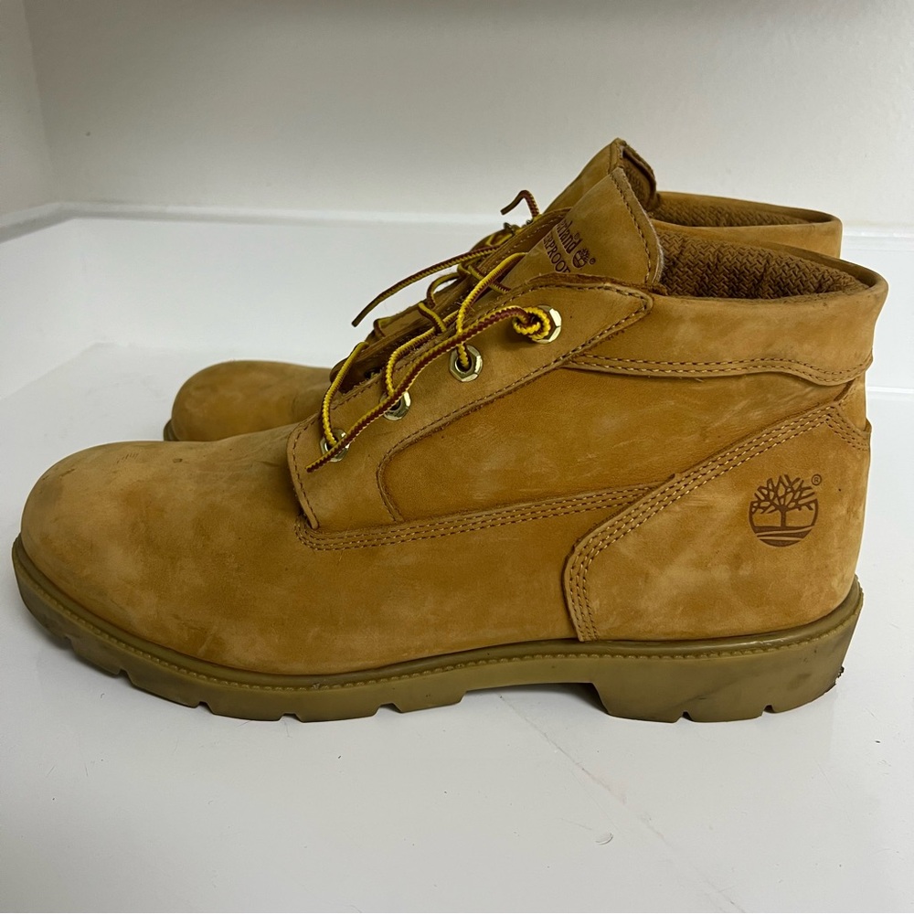 Timberland Men’s Classic Chukka Boots Size 14 Wheat/Nubuck Leather Waterproof - Picture 3 of 11